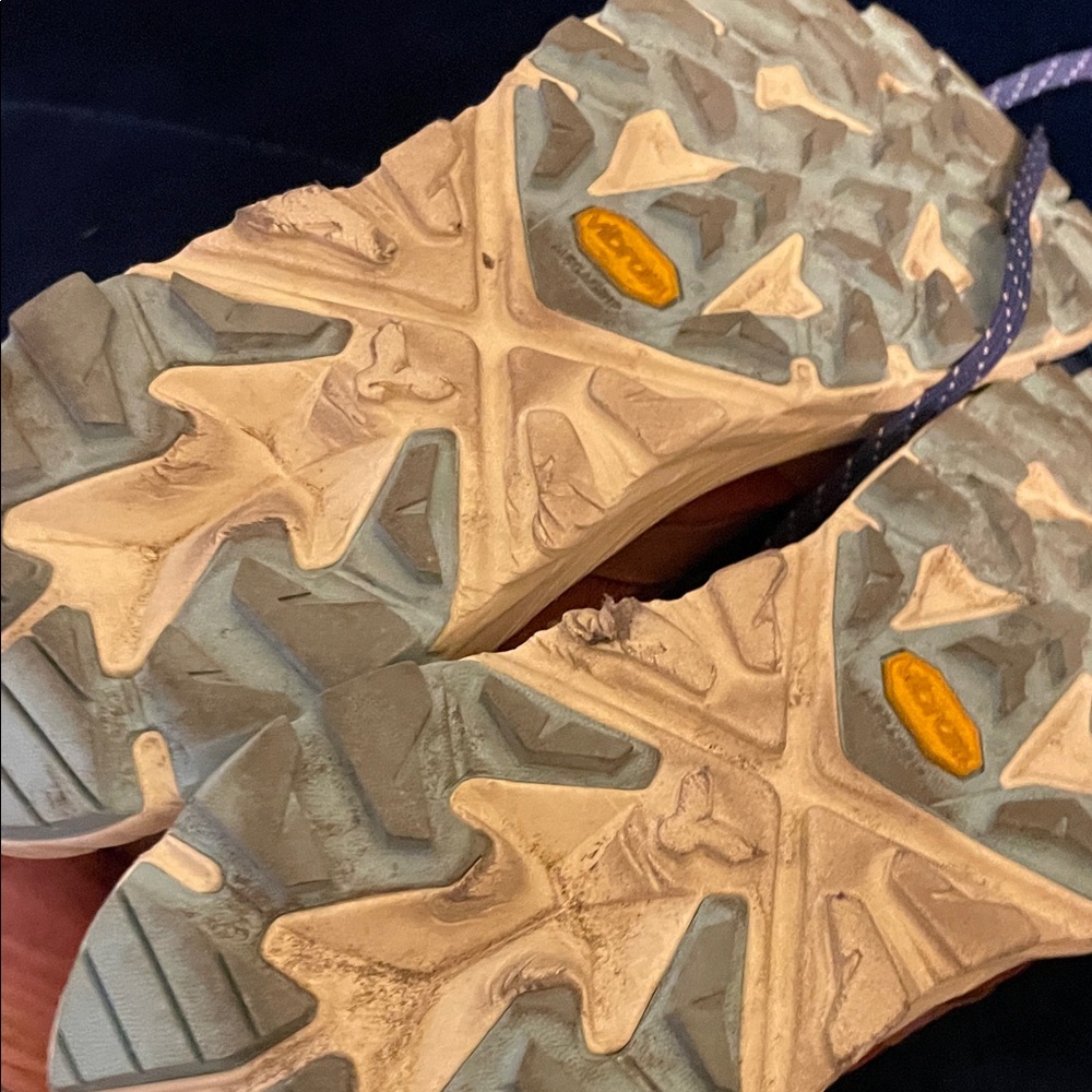 Hoka Athletic Shoes in Orange and Yellow - Picture 10 of 12